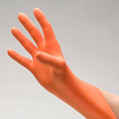 Orange Nitrile Exam Gloves